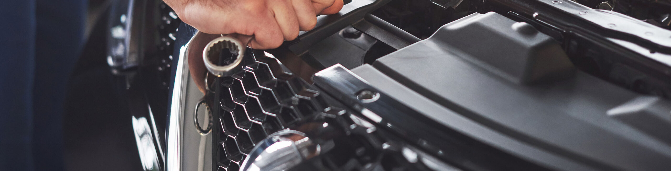 Foto offene Motorhaube